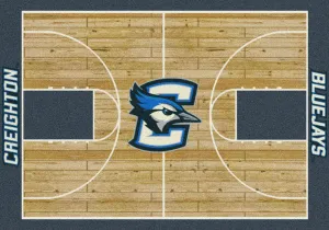 Creighton Bluejays Milliken Basketball Home Court Novelty Area Rug