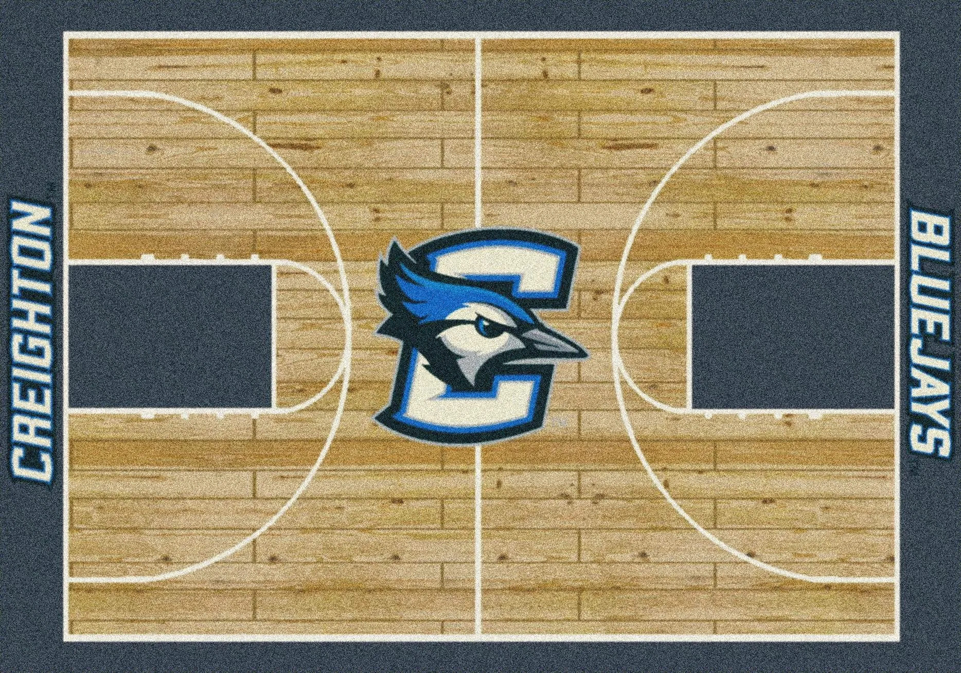 Creighton Bluejays Milliken Basketball Home Court Novelty Area Rug