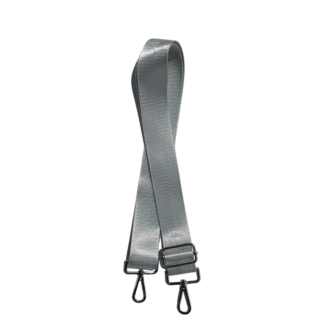 Crossbody Purse Strap - Solid Light Gray