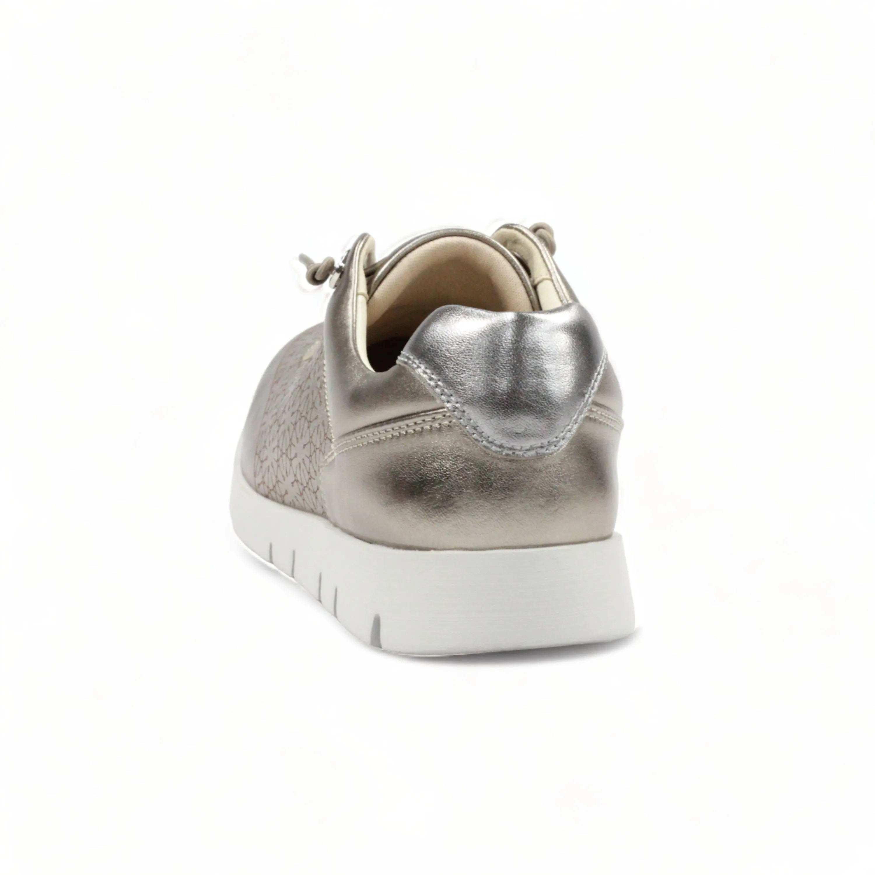 Cute sheep leather sneakers with laser-cut work and Swarovski decorations  #FJ126