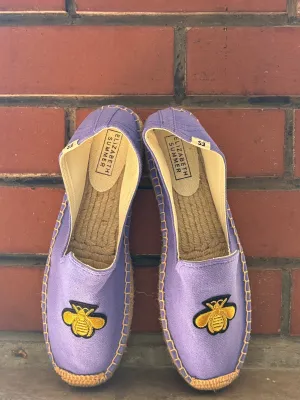 Espadrilles - Purple with Bees