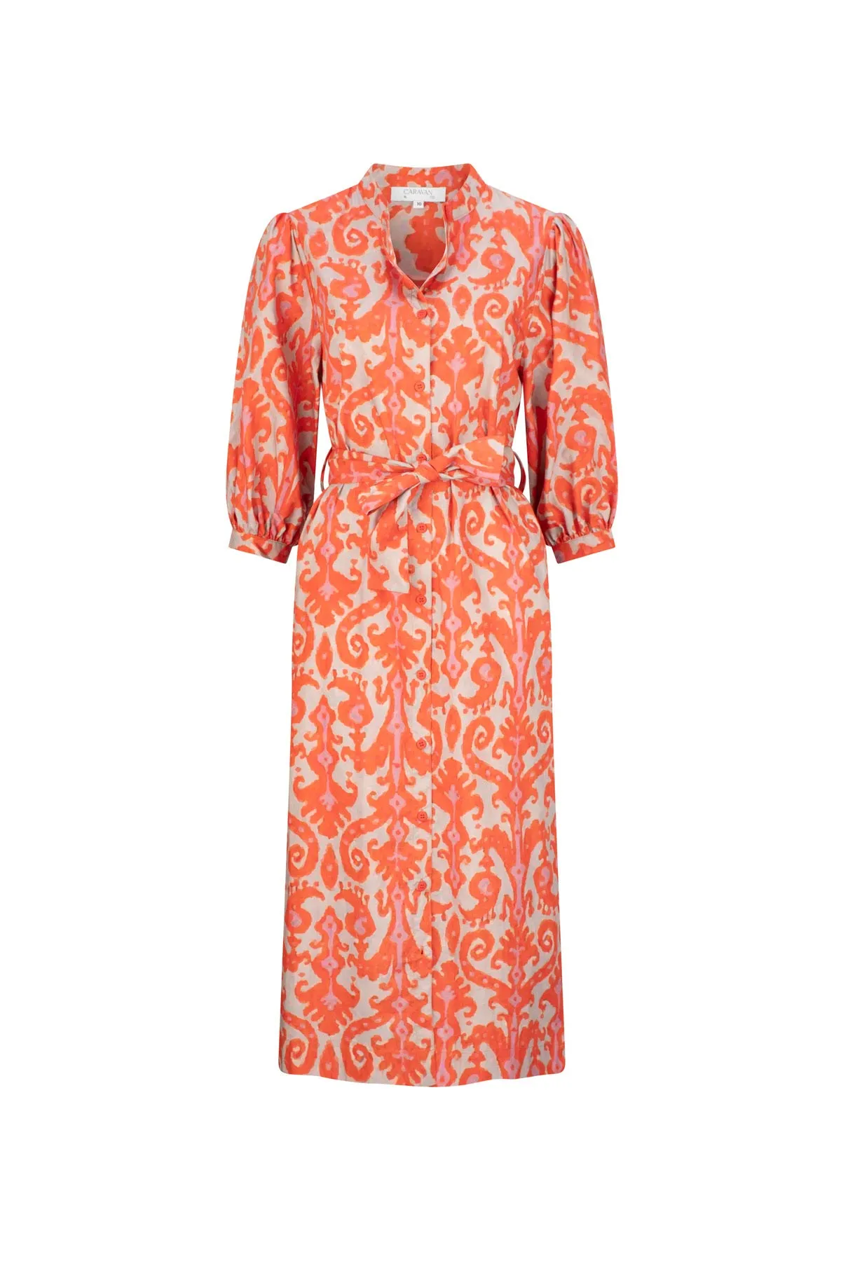 FLORENCE SHIRT DRESS FLORENCE TANGERINE