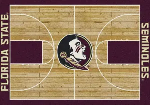 Florida State Seminoles Milliken Basketball Home Court Novelty Area Rug