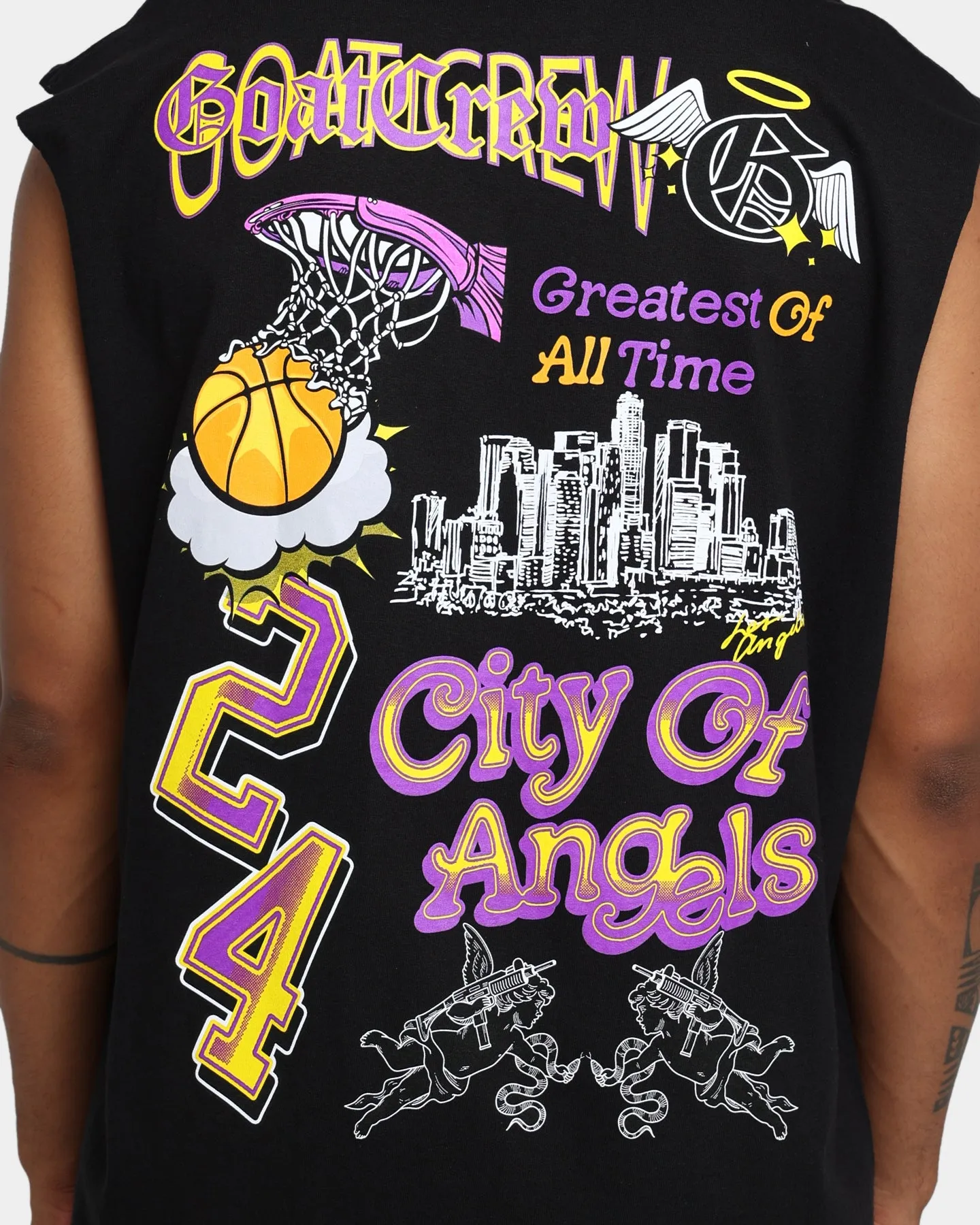 Goat Crew City Of Angels Muscle T-Shirt Black