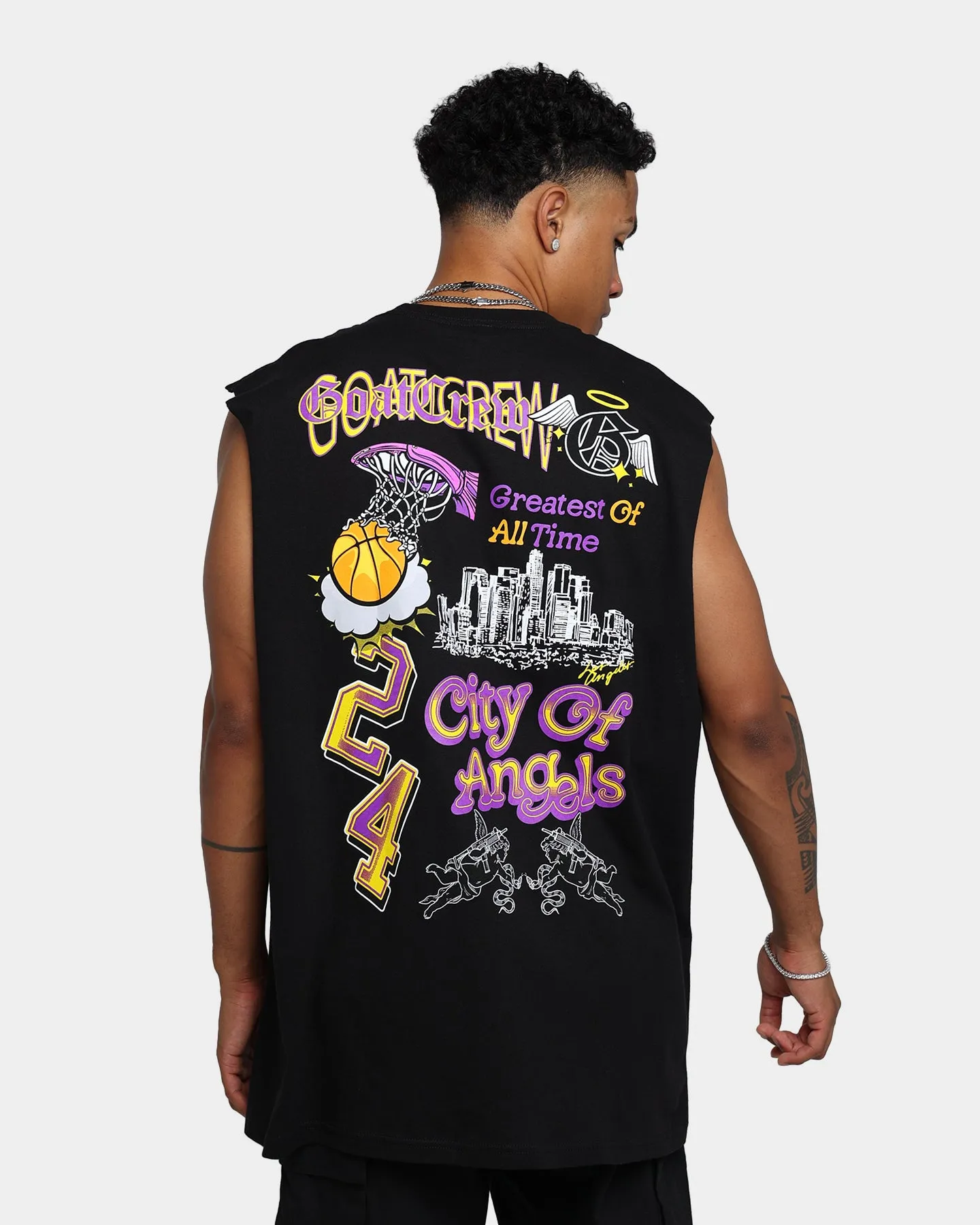 Goat Crew City Of Angels Muscle T-Shirt Black