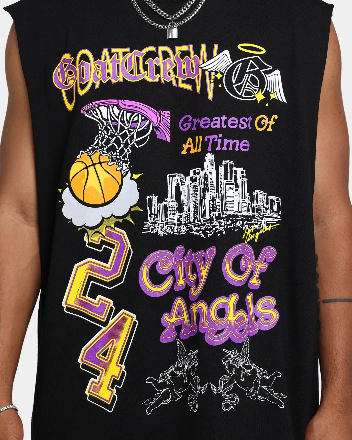 Goat Crew City Of Angels Muscle T-Shirt Black