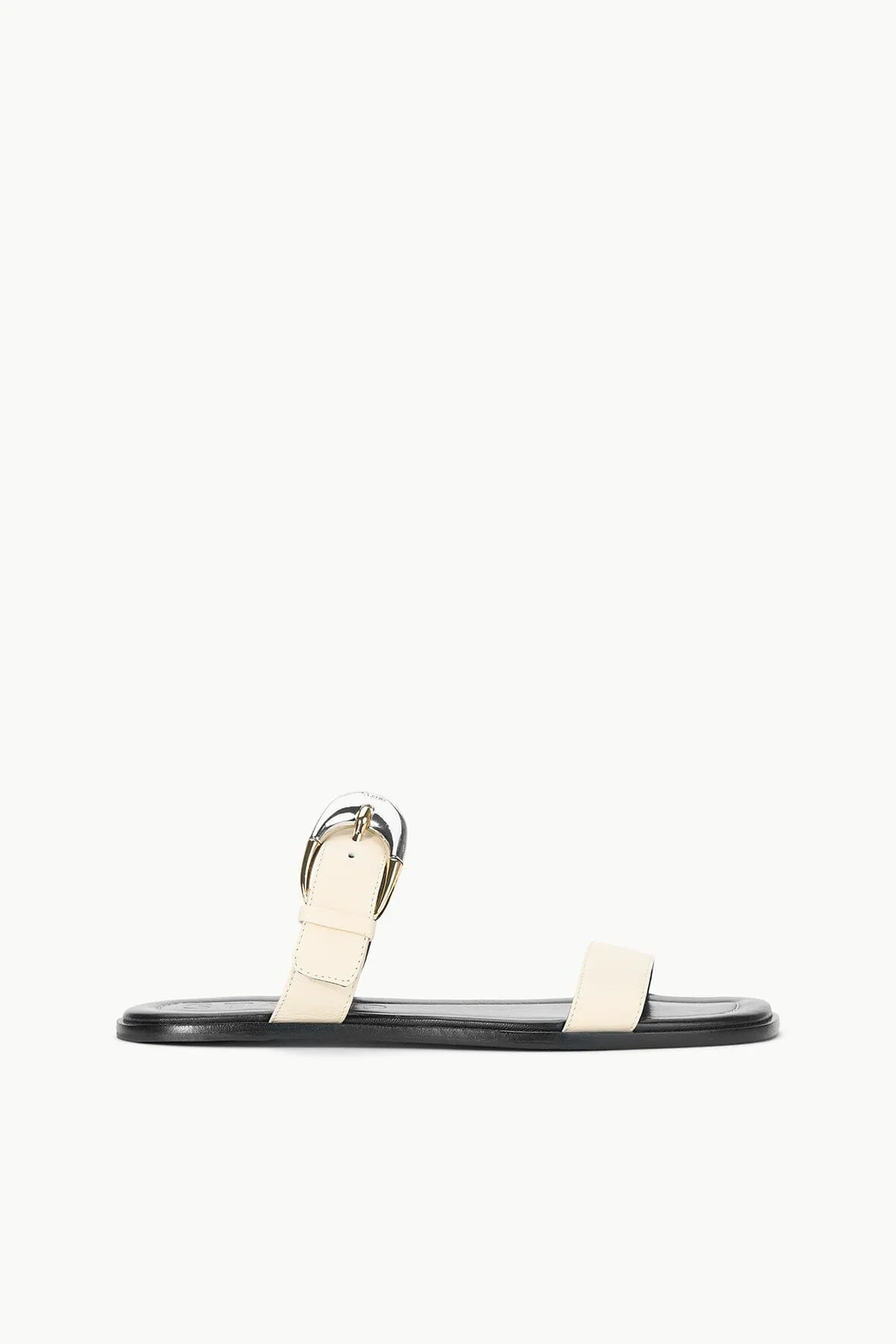 HARLOW FLAT SANDAL | CREAM