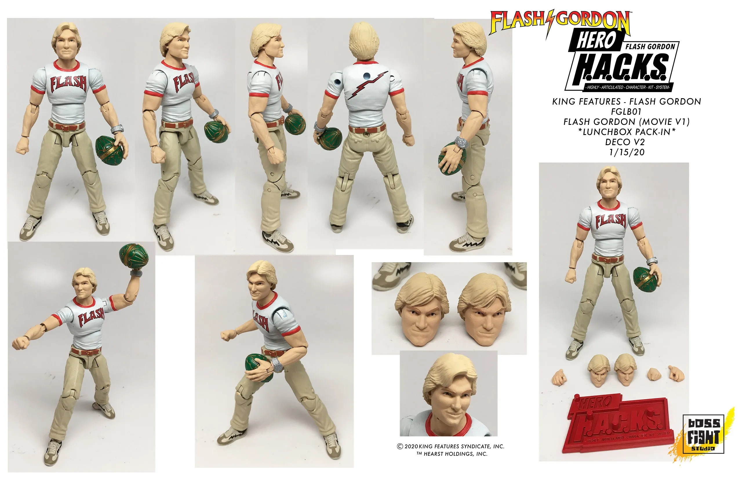 Hero H.A.C.K.S. Flash Gordon Movie Action Figure & Lunchbox