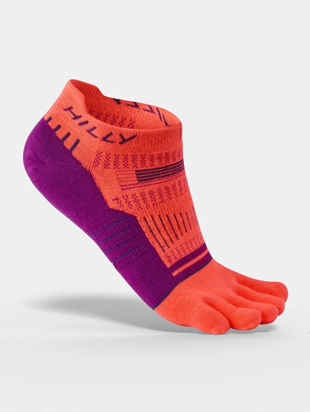 Hilly - Toe Socks Anklet Womens - Hot Coral Grape