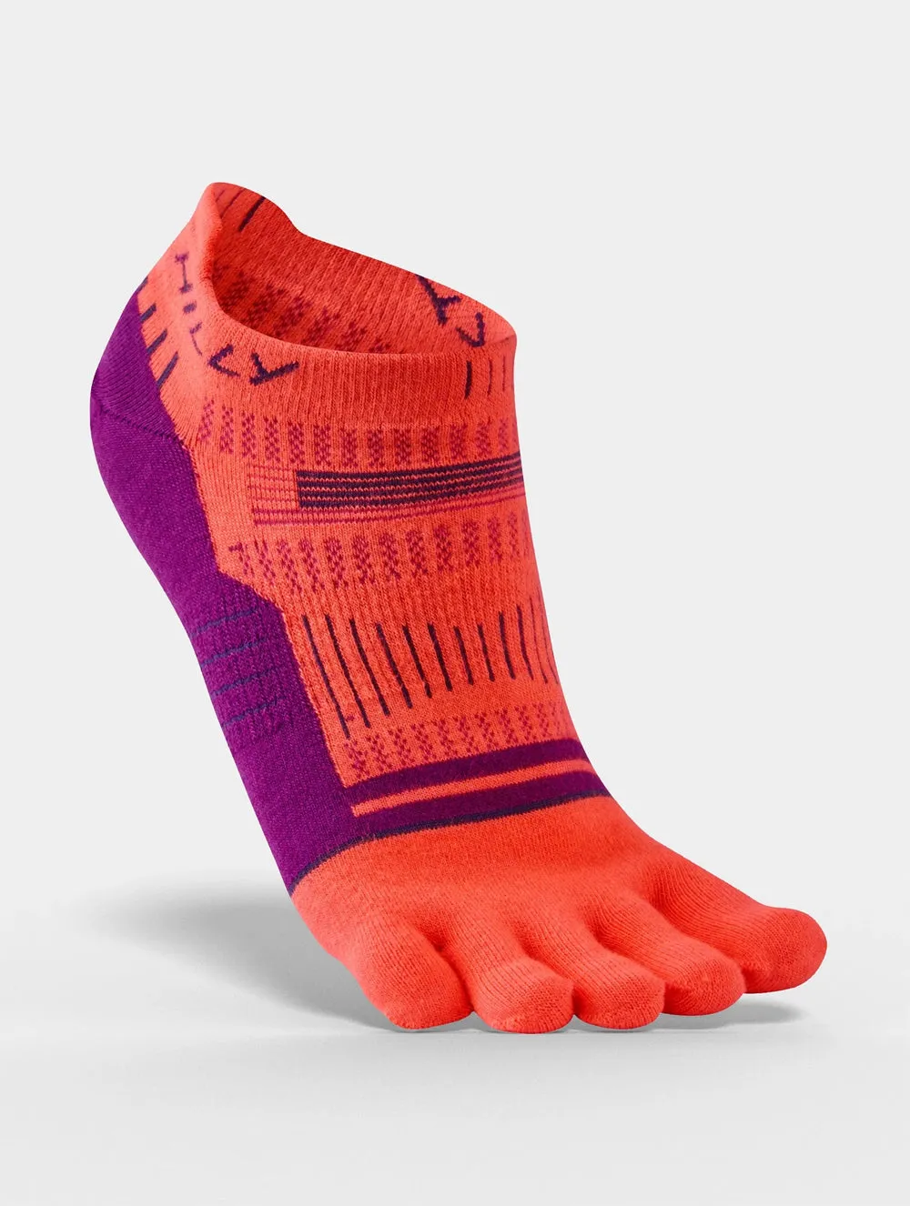 Hilly - Toe Socks Anklet Womens - Hot Coral Grape