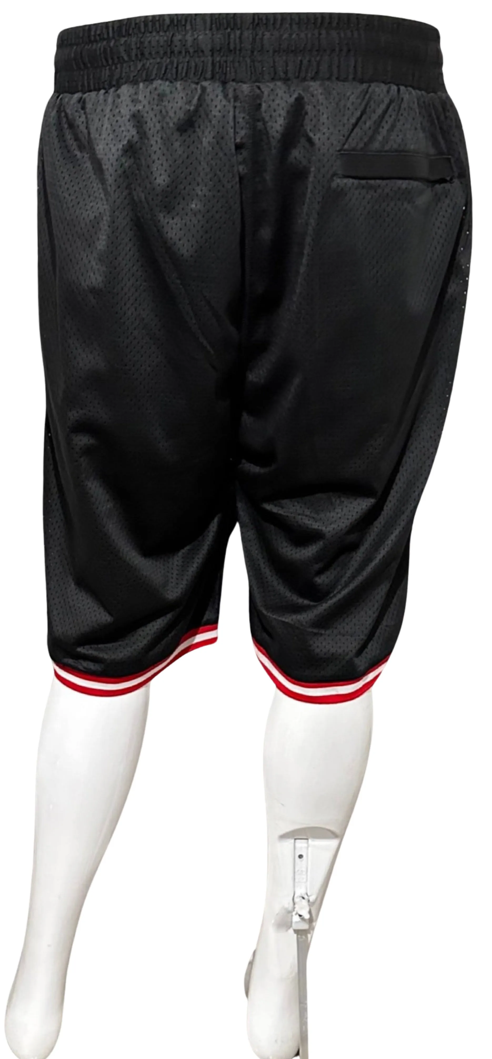 ^HUSTLE GANG^ (BLACK-MULTI) ~SIMPLE CHIEF~ MESH SHORTS