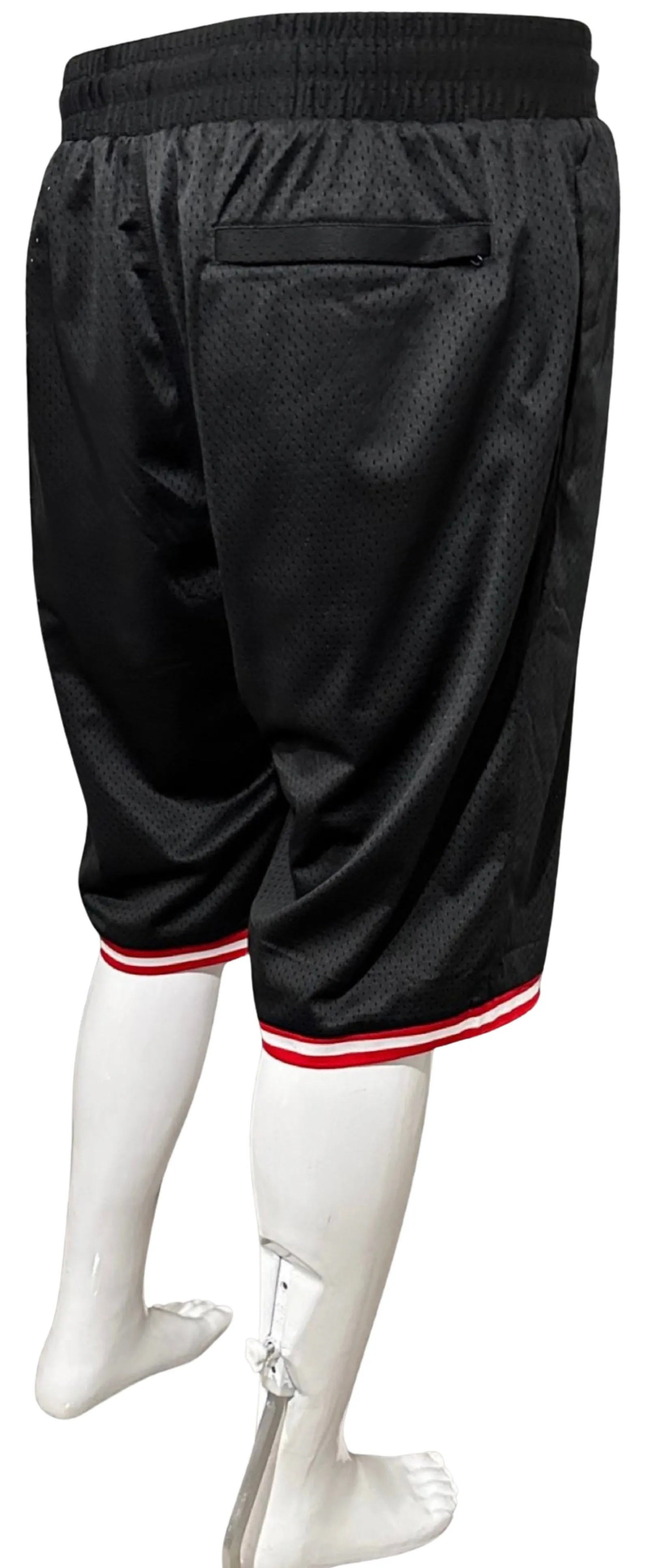 ^HUSTLE GANG^ (BLACK-MULTI) ~SIMPLE CHIEF~ MESH SHORTS