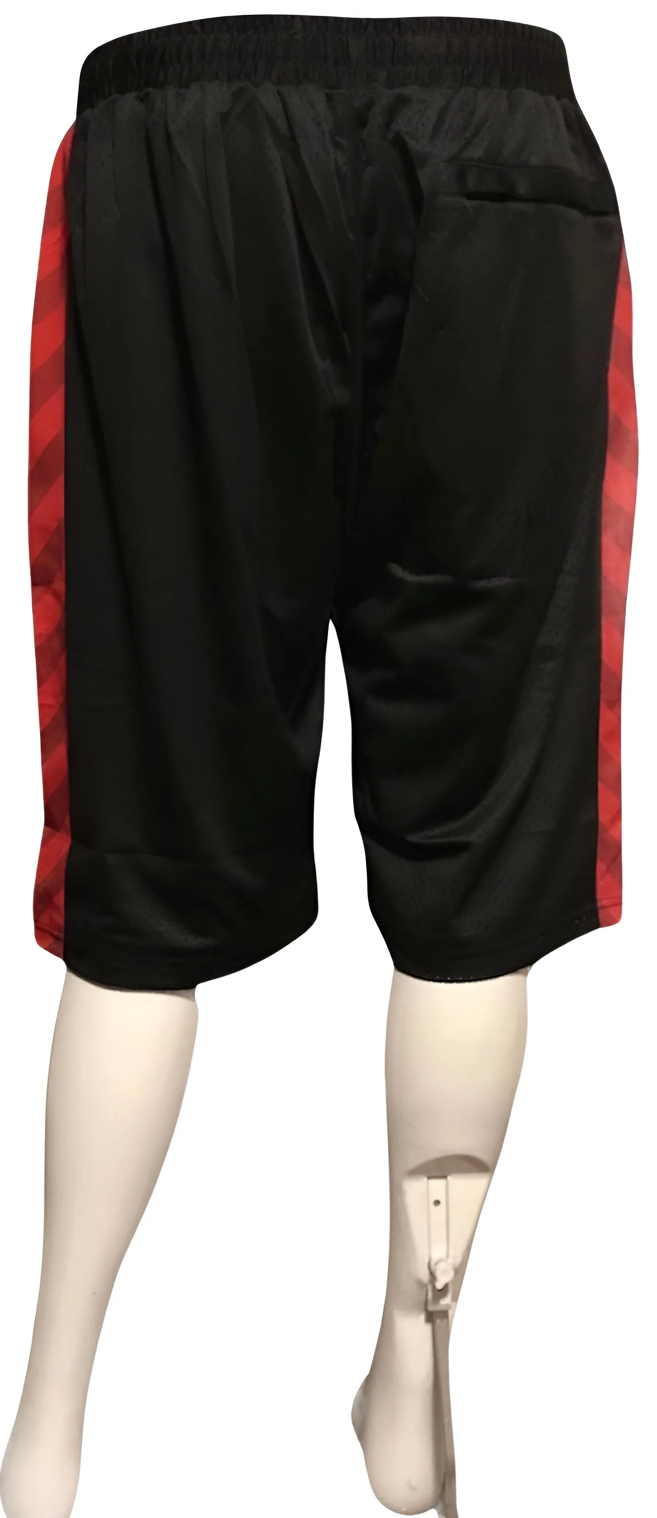 ^HUSTLE GANG^ (BLACK-MULTI) ~WINNER TAKES ALL~ MESH LINED BASKETBALL SHORTS