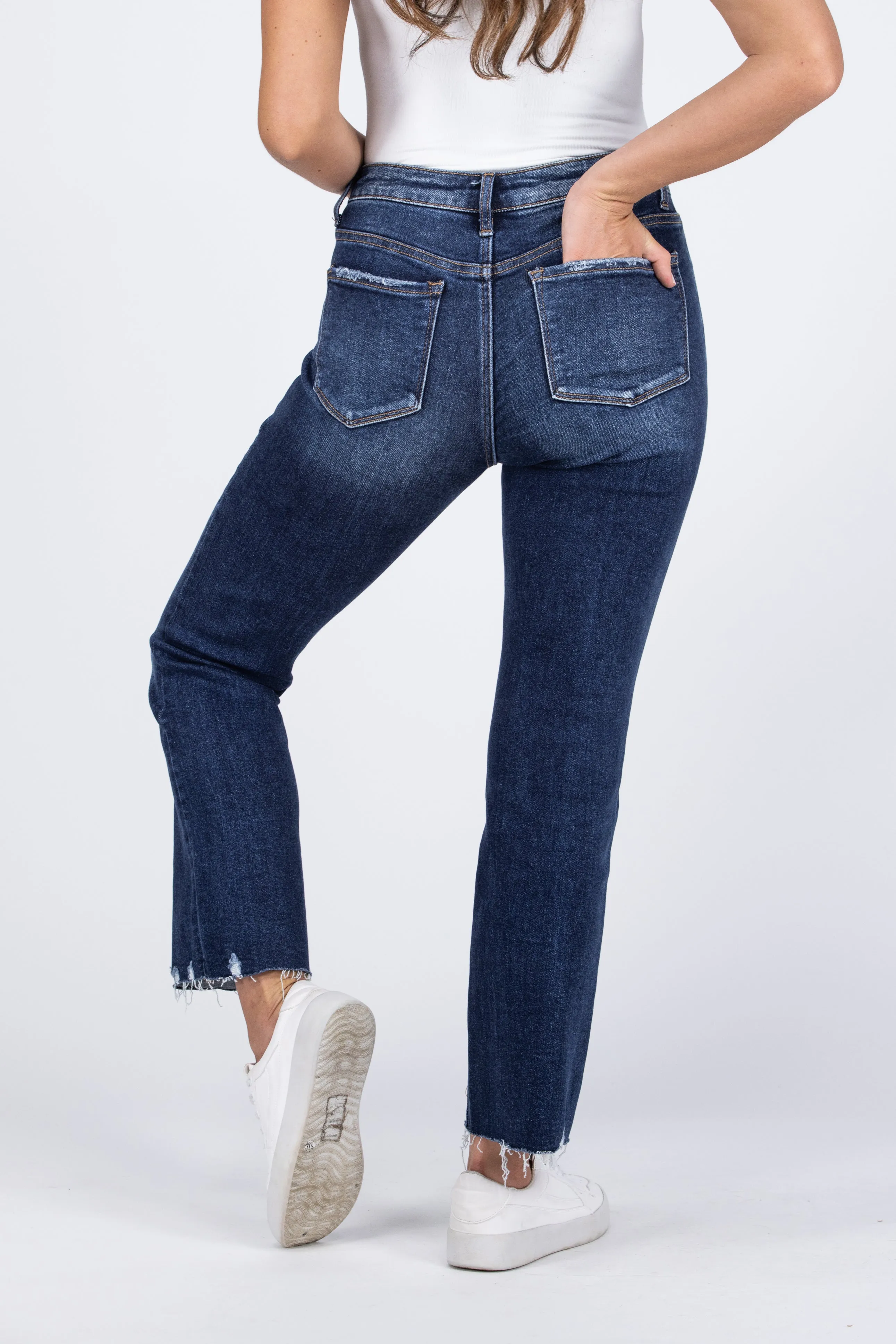 I Want To Be Like You from Lovervet: Mid-Rise Cropped Mini Bootcut Denim