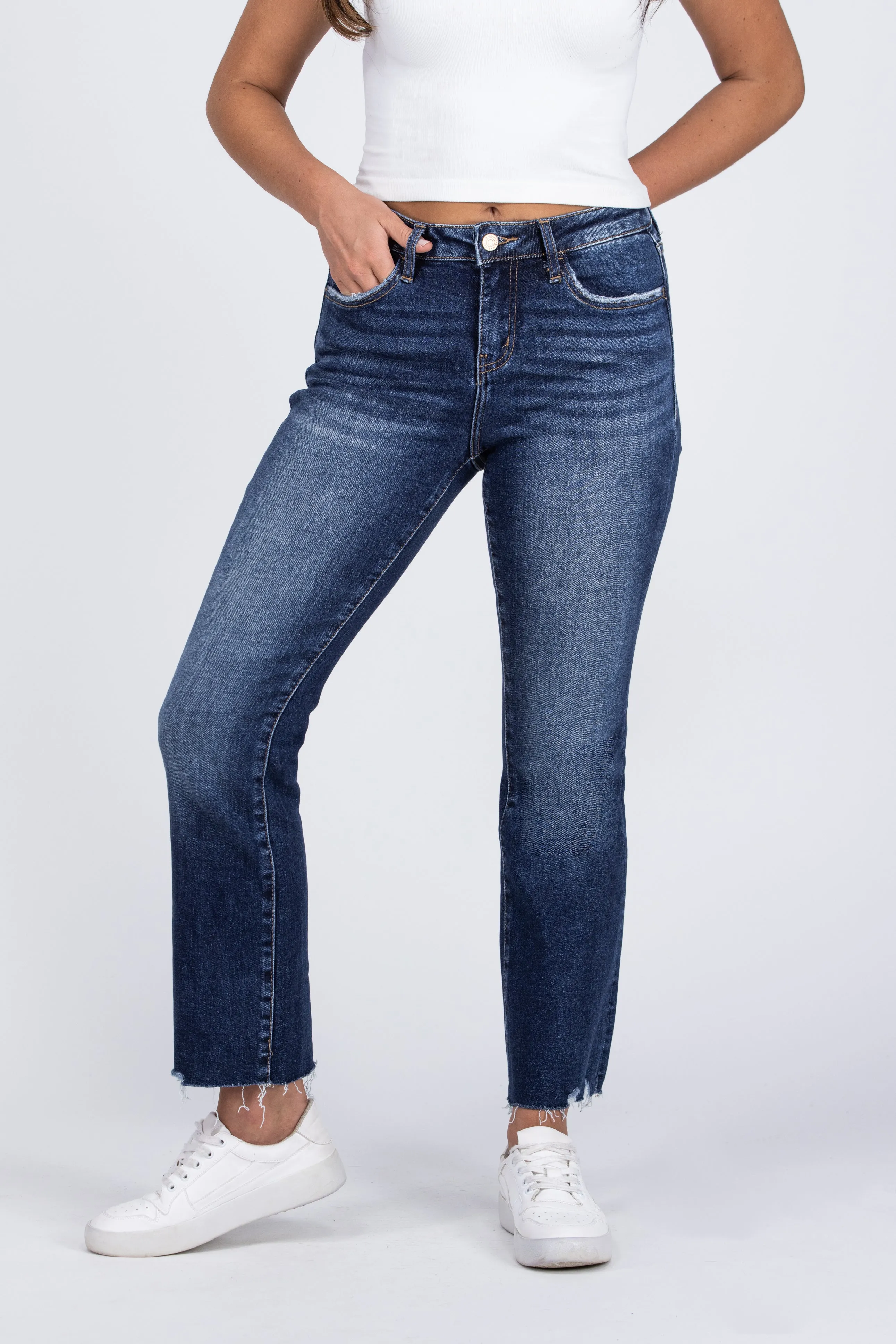 I Want To Be Like You from Lovervet: Mid-Rise Cropped Mini Bootcut Denim