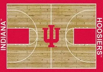 Indiana Hoosiers Milliken Basketball Home Court Novelty Area Rug