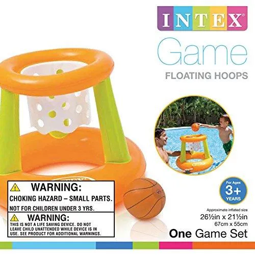 Intex Floating Hoops - Inflatable Basketball Water Pool Sport Toy