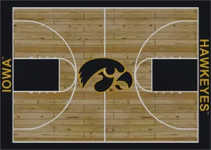 Iowa Hawkeyes Milliken Basketball Home Court Novelty Area Rug