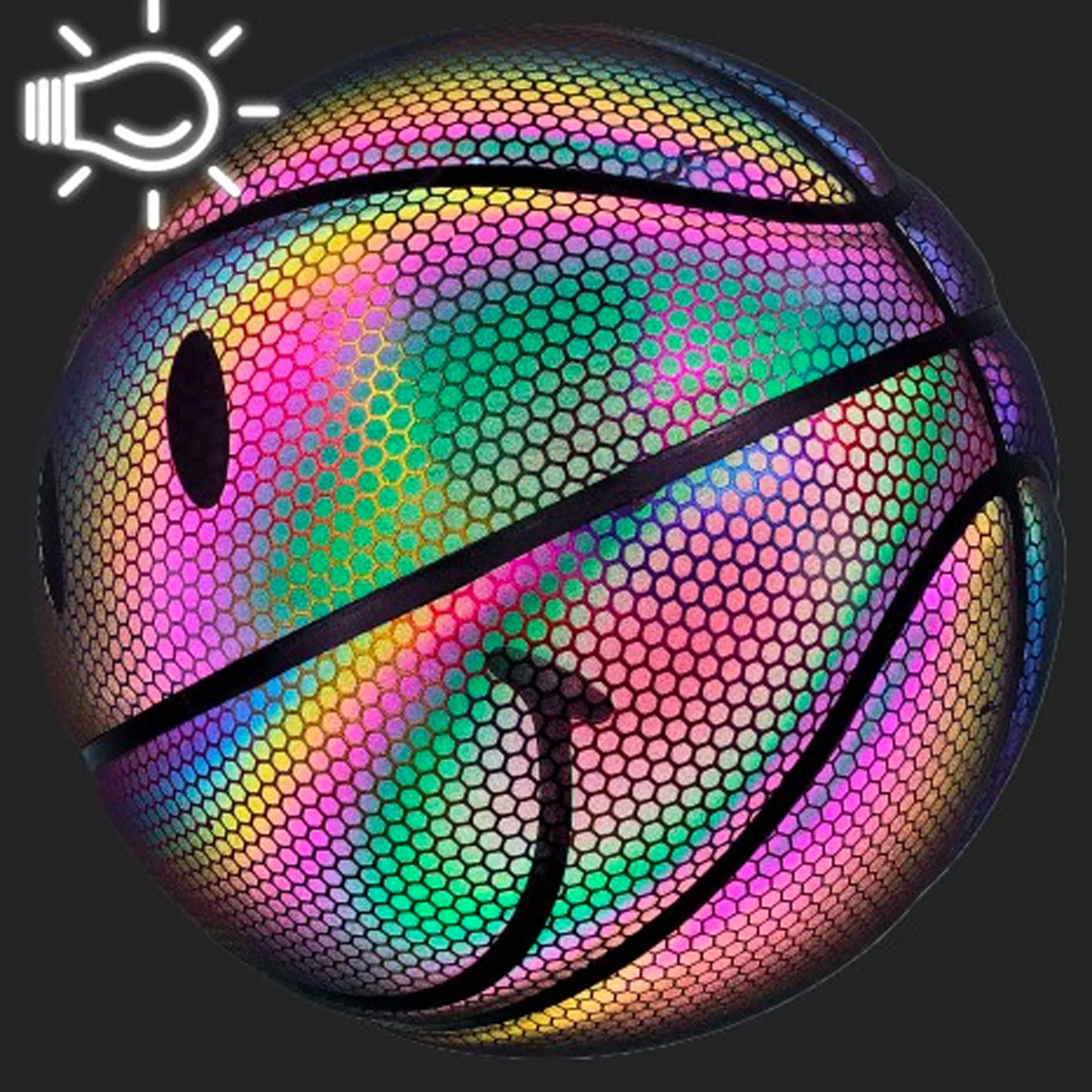 Iridescent Smiley Basketball