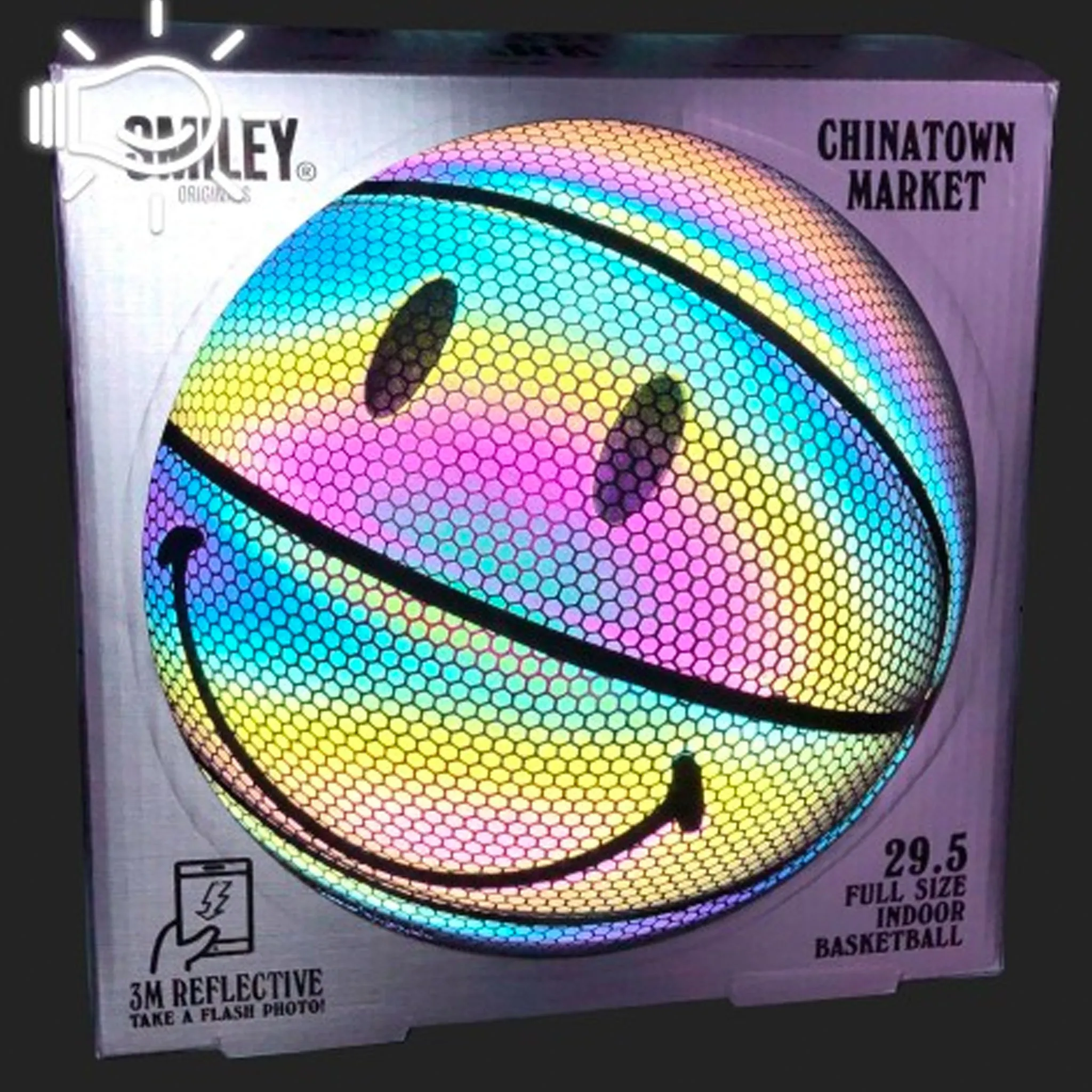 Iridescent Smiley Basketball