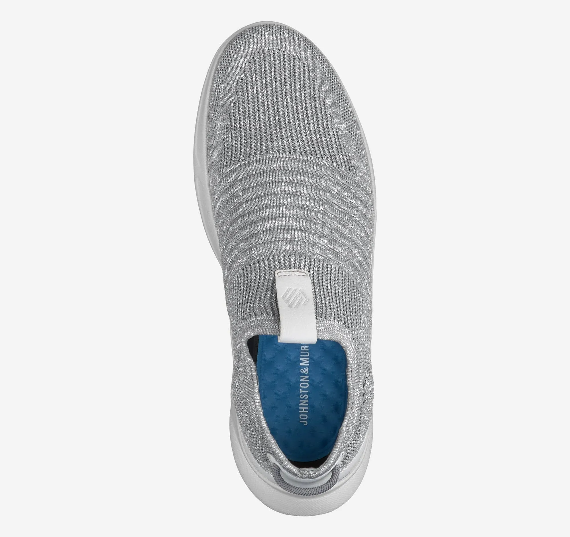 Johnston & Murphy Men's Escape Knit Slip On Sneakers- Grey