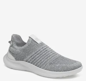 Johnston & Murphy Men's Escape Knit Slip On Sneakers- Grey