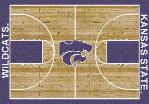 Kansas State Wildcats Milliken Basketball Home Court Novelty Area Rug