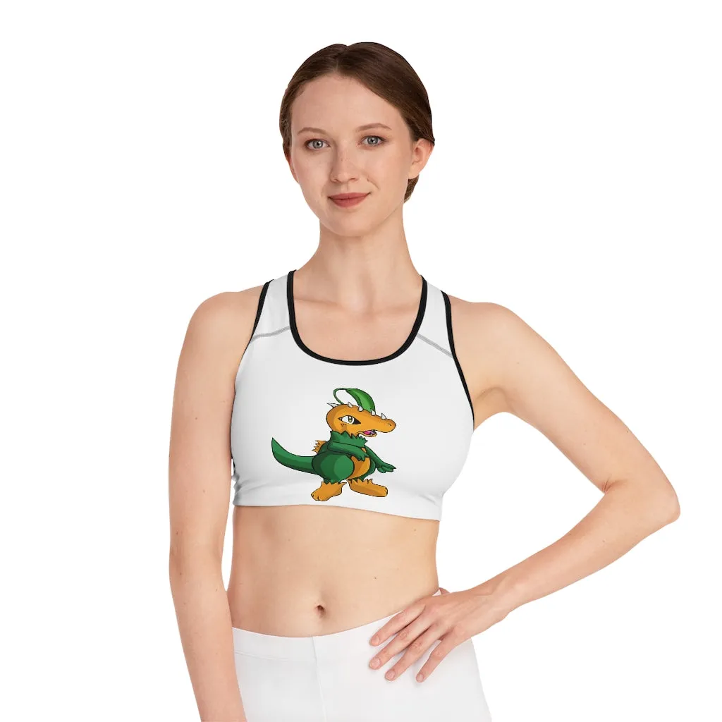 Leafasaur Sports Bra (AOP)