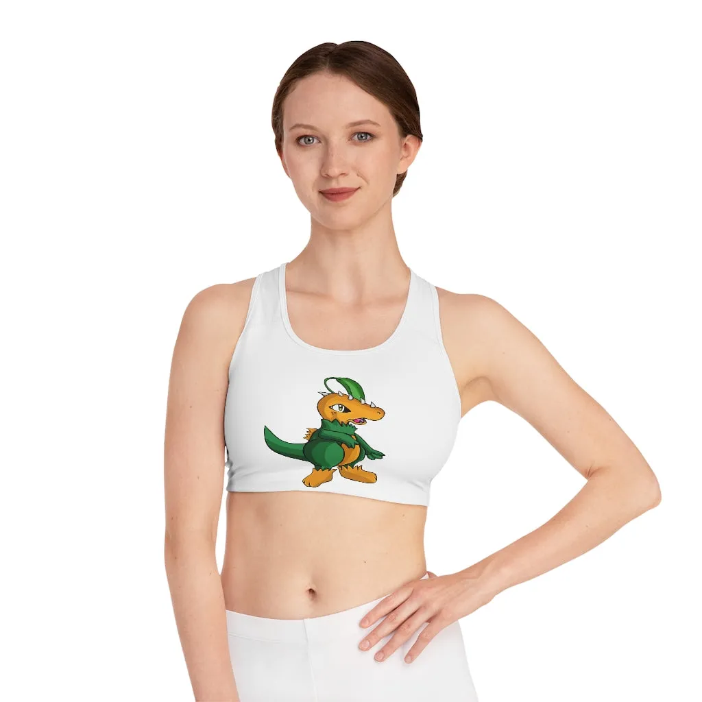 Leafasaur Sports Bra (AOP)