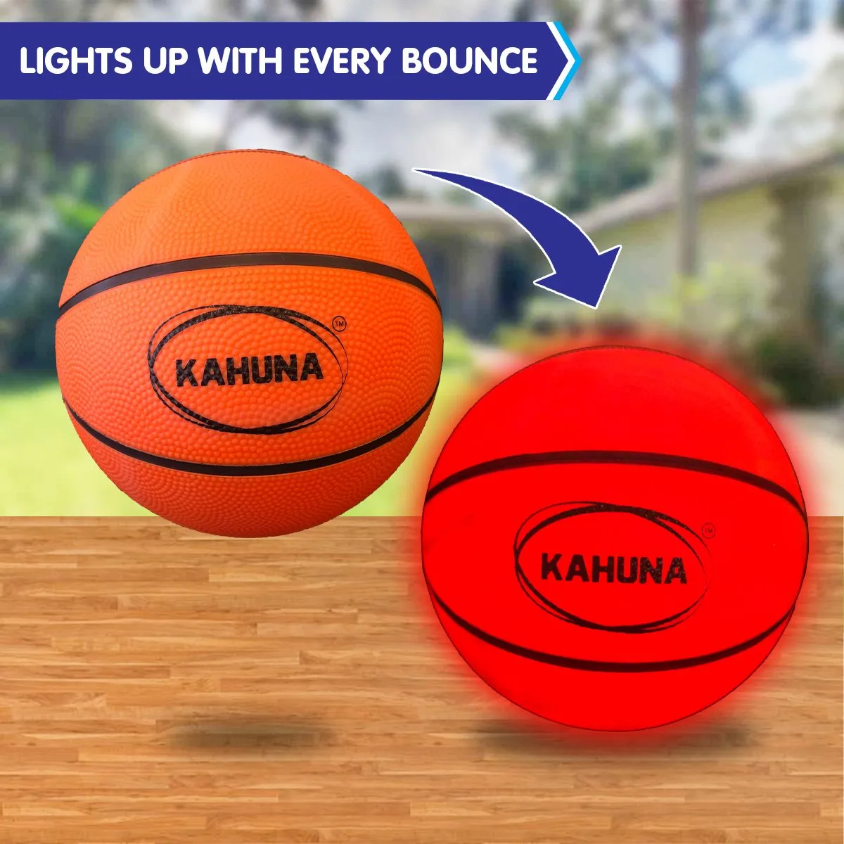 LED Basketball Hoop Set with Lights & Ball for Kahuna Trampolines