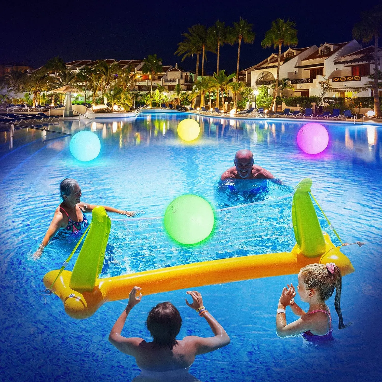 LED Beach Ball with Remote Control - 16 Colors Lights and 4 Light Modes