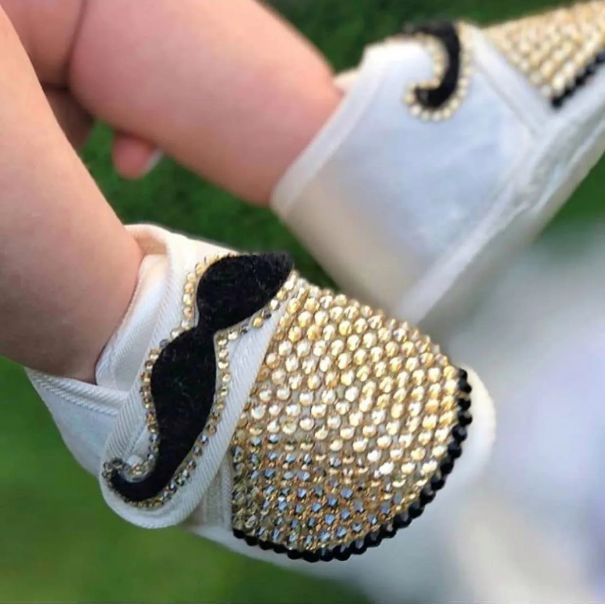 Little Gentelman Mustache Shoes