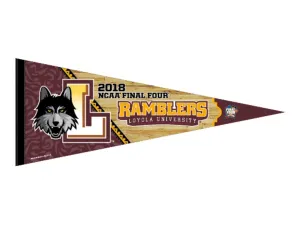 Loyola Chicago Ramblers 2018 NCAA Final Four March Madness San Antonio Pennant