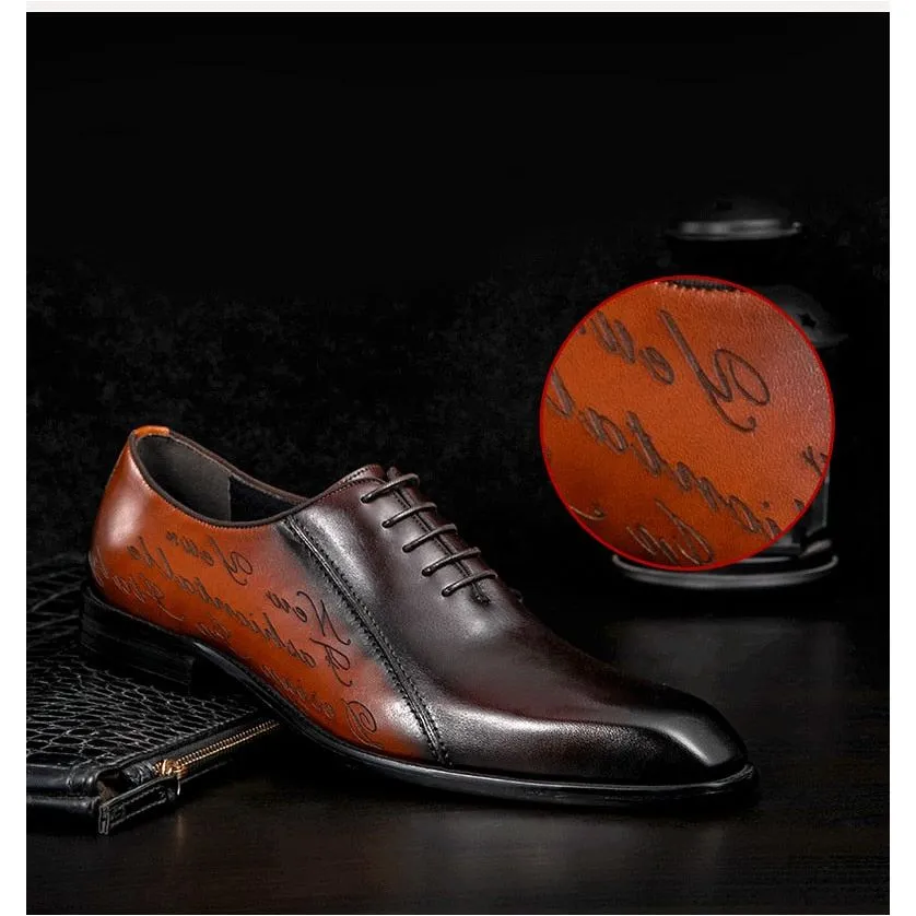 LuxePoint Exotic Brogue Dress Shoes