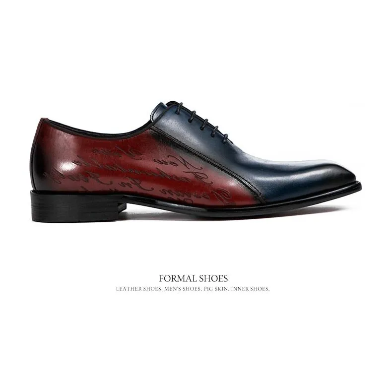 LuxePoint Exotic Brogue Dress Shoes