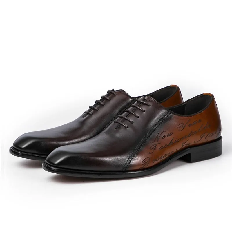 LuxePoint Exotic Brogue Dress Shoes