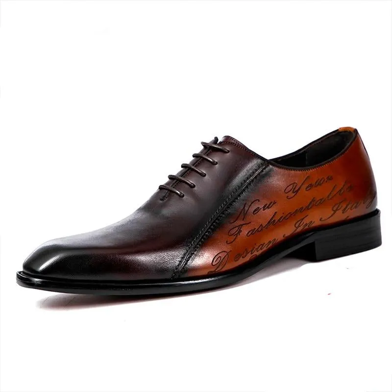 LuxePoint Exotic Brogue Dress Shoes