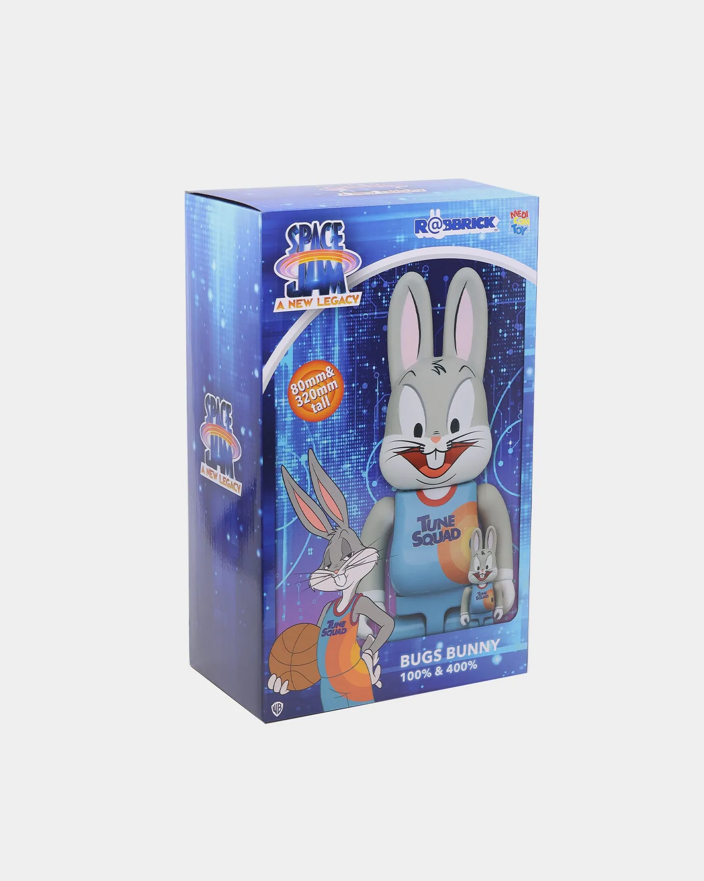 Medicom Toy Be@rbrick X Space Jam Bugs Bunny 100% & 400% Collectible Set Multi-coloured