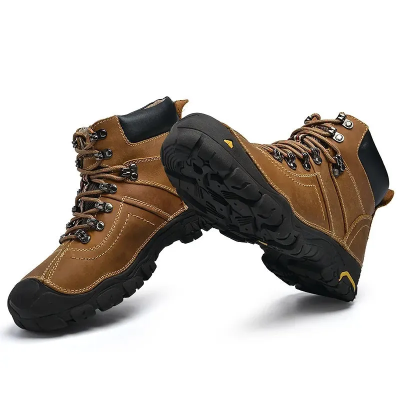 Men's Ankle Boots Waterproof Anti-slip Trekking Outdoor Hunting Hiking Snow Shoes | T8010