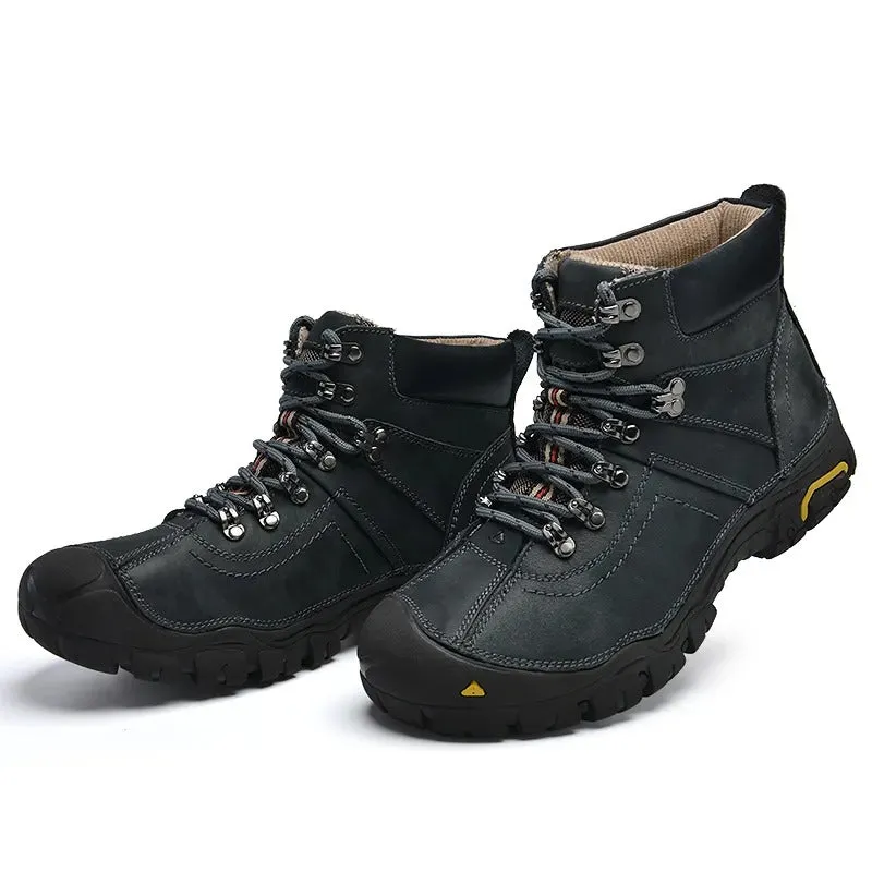 Men's Ankle Boots Waterproof Anti-slip Trekking Outdoor Hunting Hiking Snow Shoes | T8010