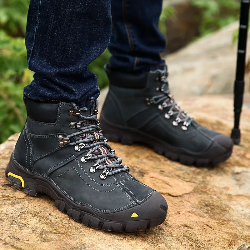 Men's Ankle Boots Waterproof Anti-slip Trekking Outdoor Hunting Hiking Snow Shoes | T8010