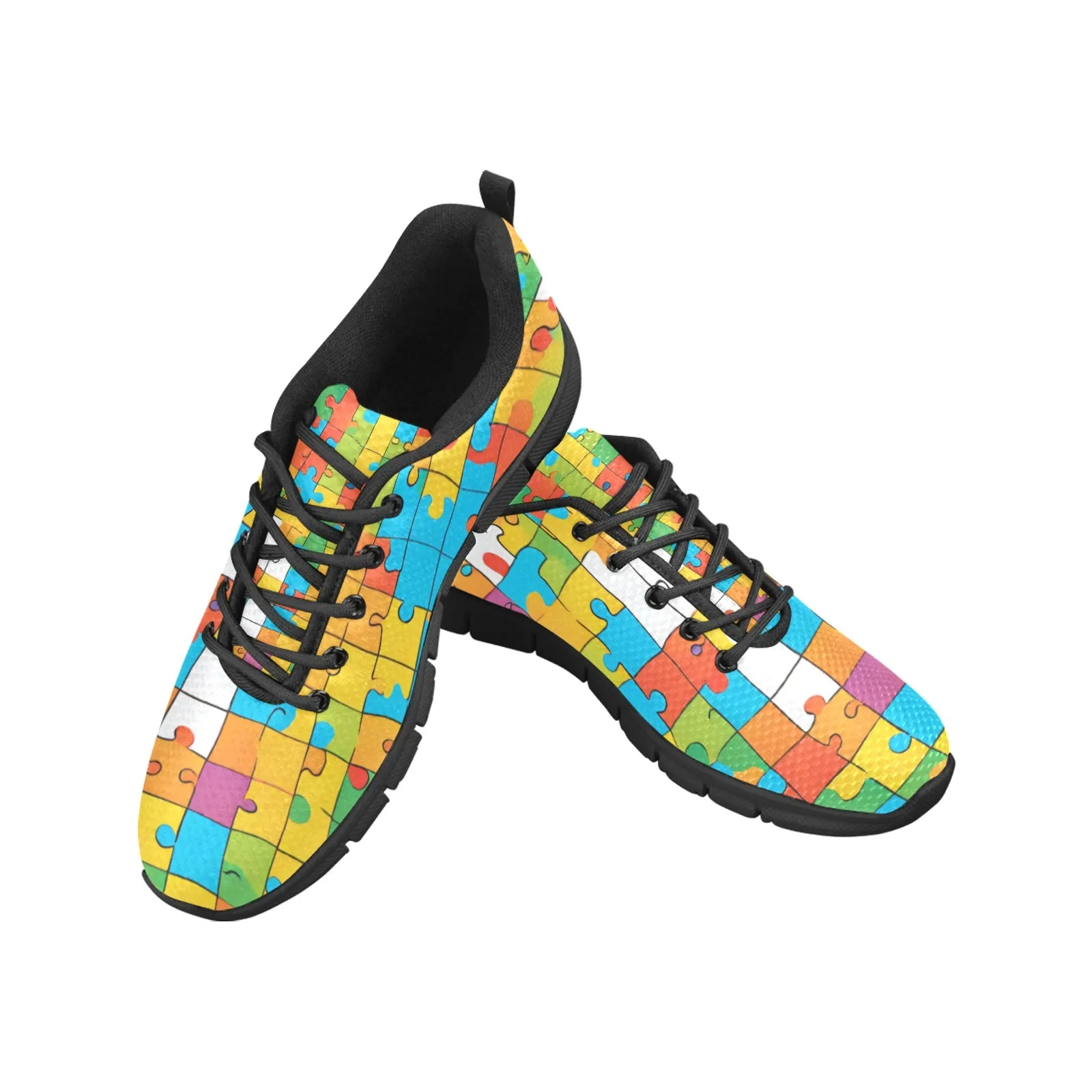 Men's Breathable Jigsaw Puzzle Sneakers