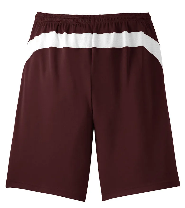 Men's Burgundy Coug Basketball Shorts With Mesh