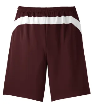 Men's Burgundy Coug Basketball Shorts With Mesh