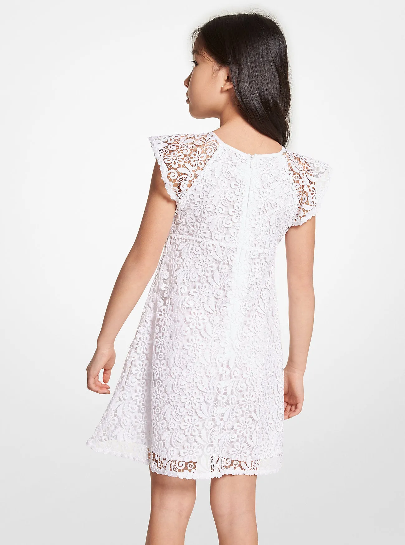 Michael Kors Floral Lace Dress, White