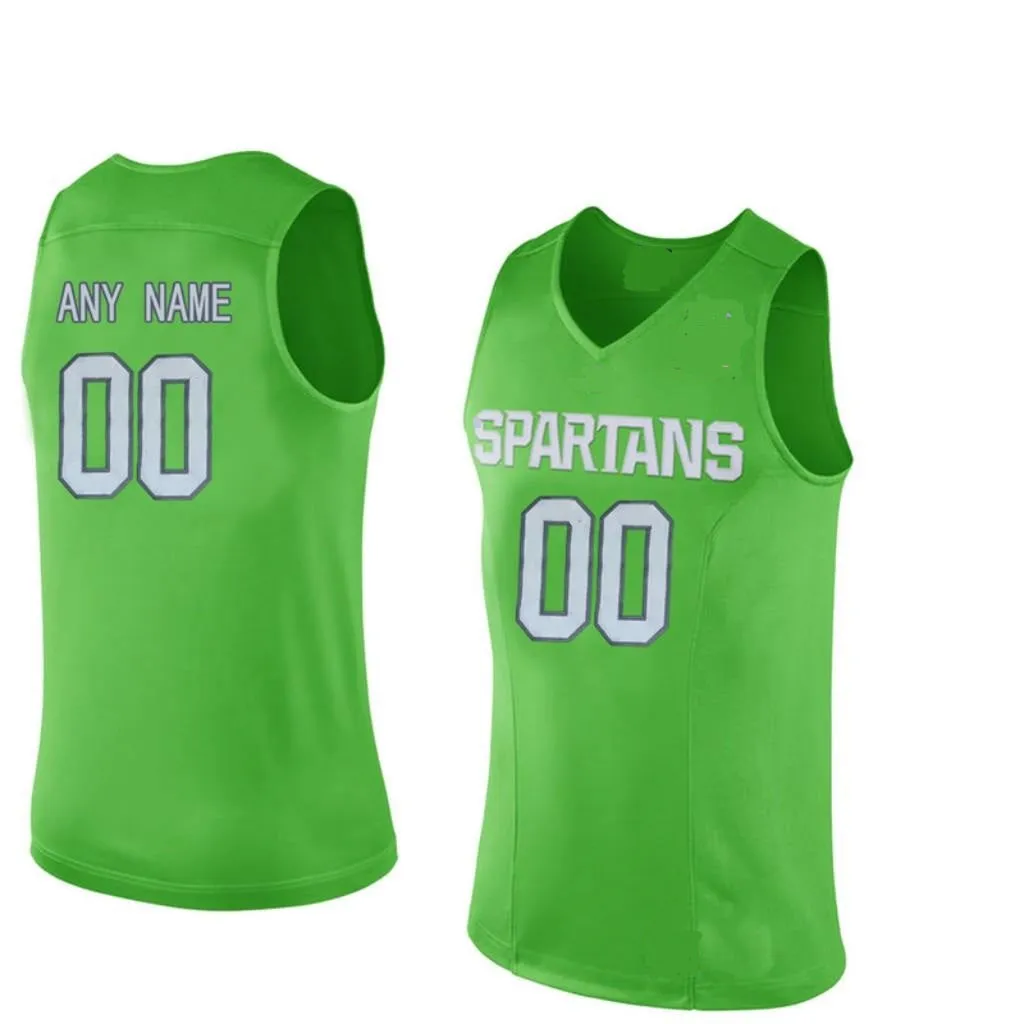 Michigan State Spartans Customizable College Basketball Jersey