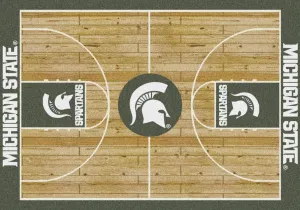 Michigan State Spartans Milliken Basketball Home Court Novelty Area Rug