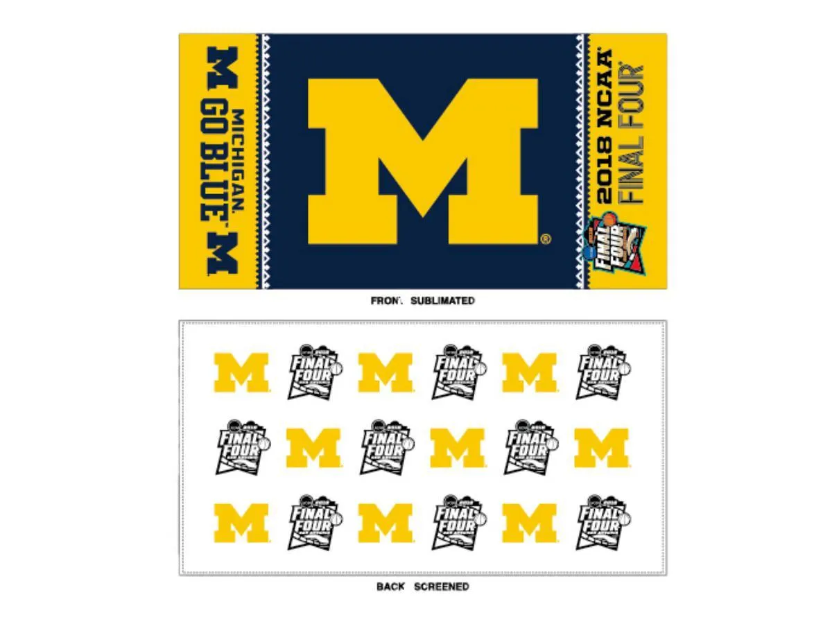 Michigan Wolverines 2018 NCAA Final Four March Madness Locker Room Towel