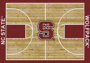 NC State Wolfpack Milliken Basketball Home Court Novelty Area Rug