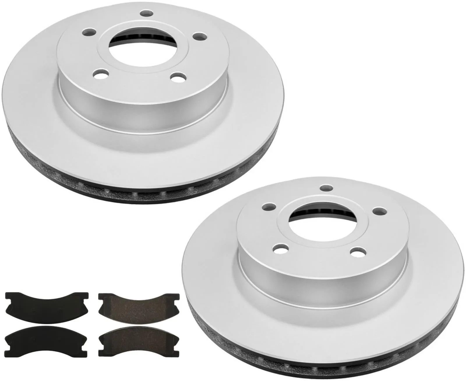 New Front Rear Rotors Brake Pads Shoes Spring Kit for Jeep Grand Cherokee 03-04